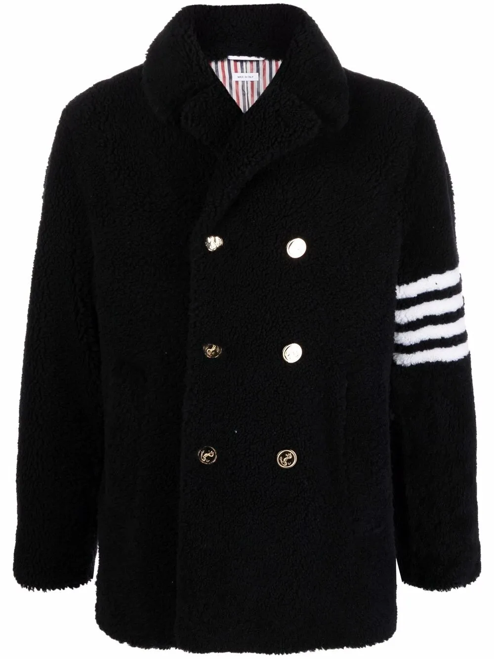 

Бушлат с полосками 4-Bar THOM BROWNE, синий
