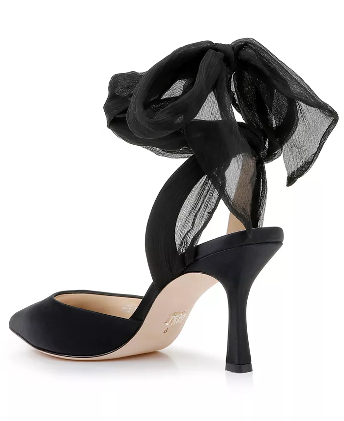 Женские вечерние туфли-лодочки Blaze с переплетом на щиколотке Badgley Mischka, черный — фото 3