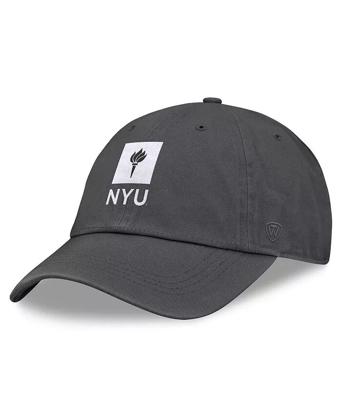 

Мужская кепка Heather Charcoal NYU Violets Team Logo Washed Adjustable Hat Top of the World