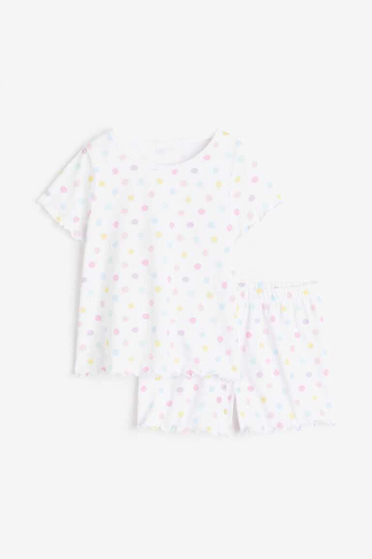 

Хлопковая пижама H&M, белый