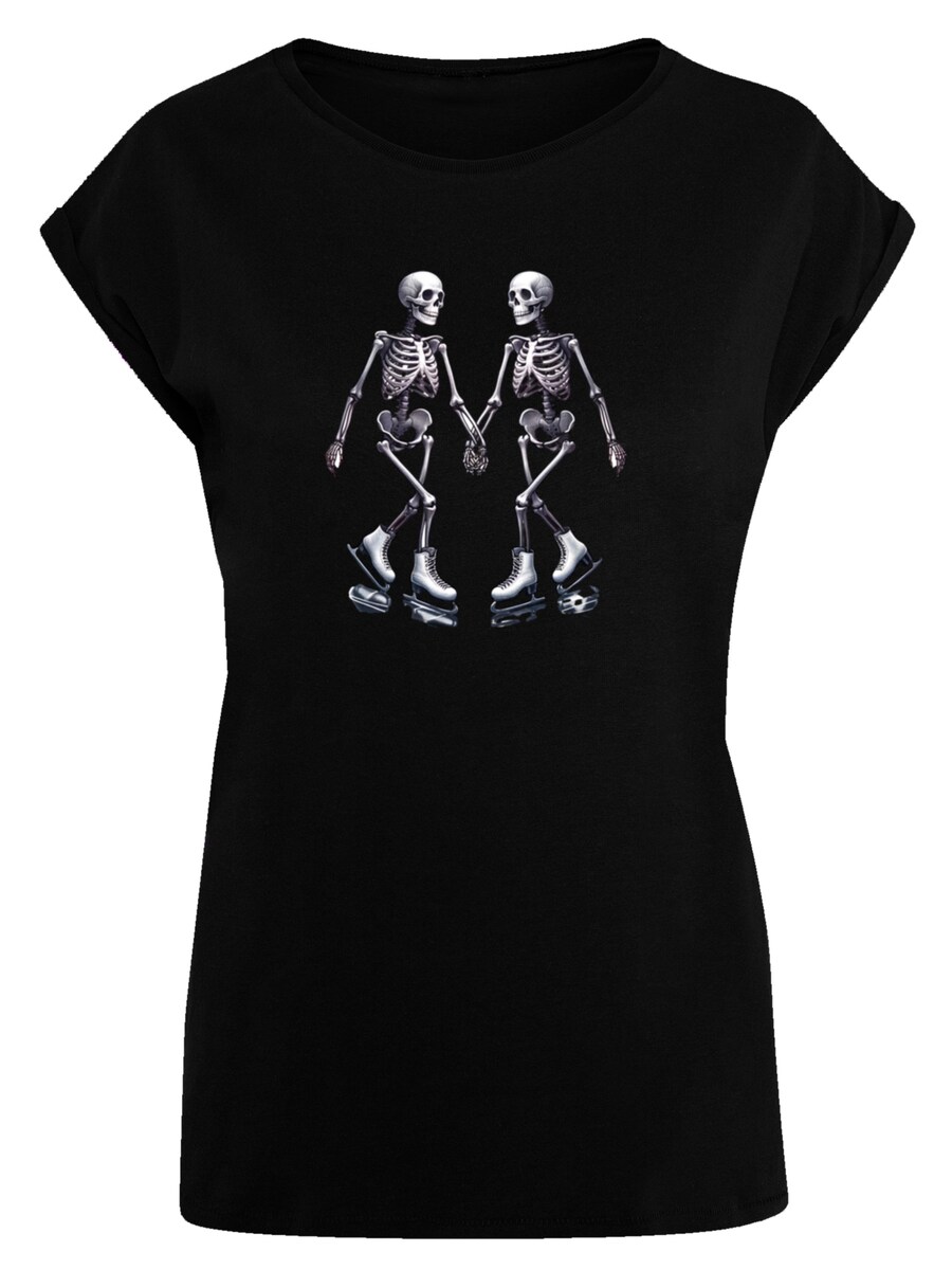 

Рубашка F4NT4STIC Skeleton Couple Ice Skating Valentines Day Gift, черный