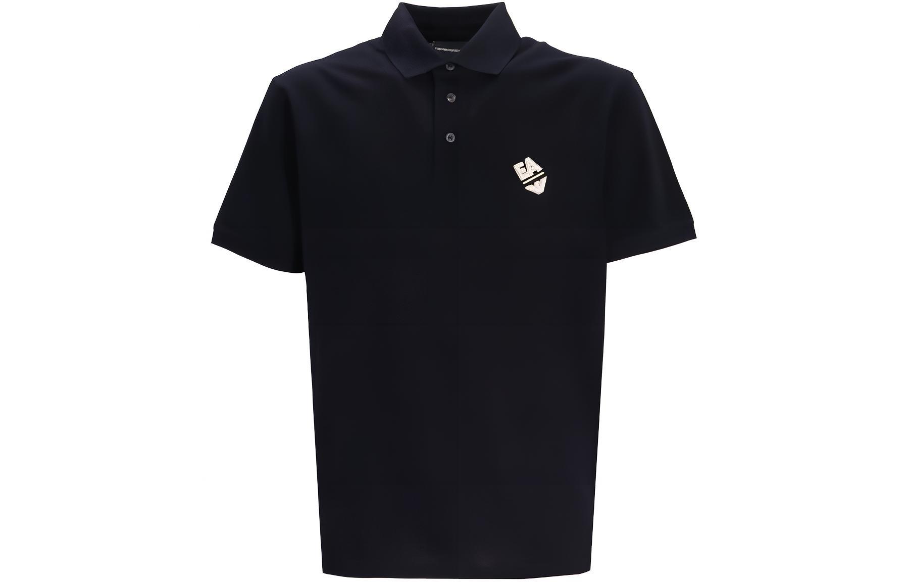 

Футболка поло мужская темно-синяя EMPORIO ARMANI