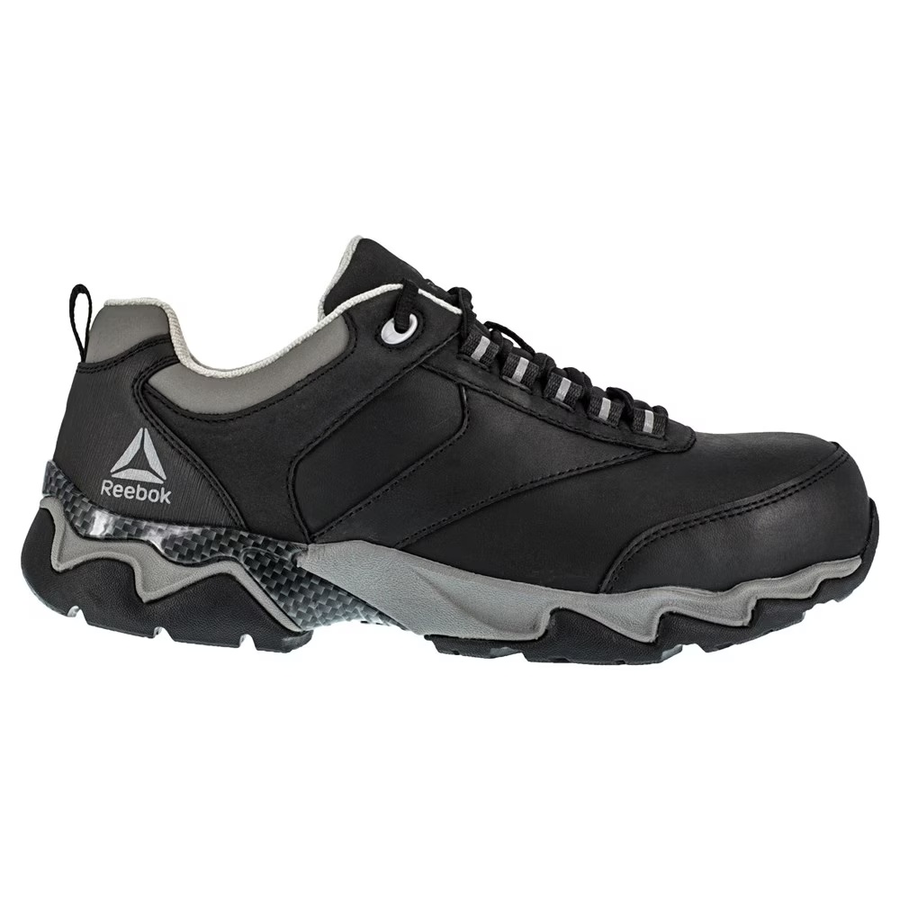 Рабочая обувь Reebok Work Beamer с композитным носком и защитой от электрических рисков, черная кожа — фото 2