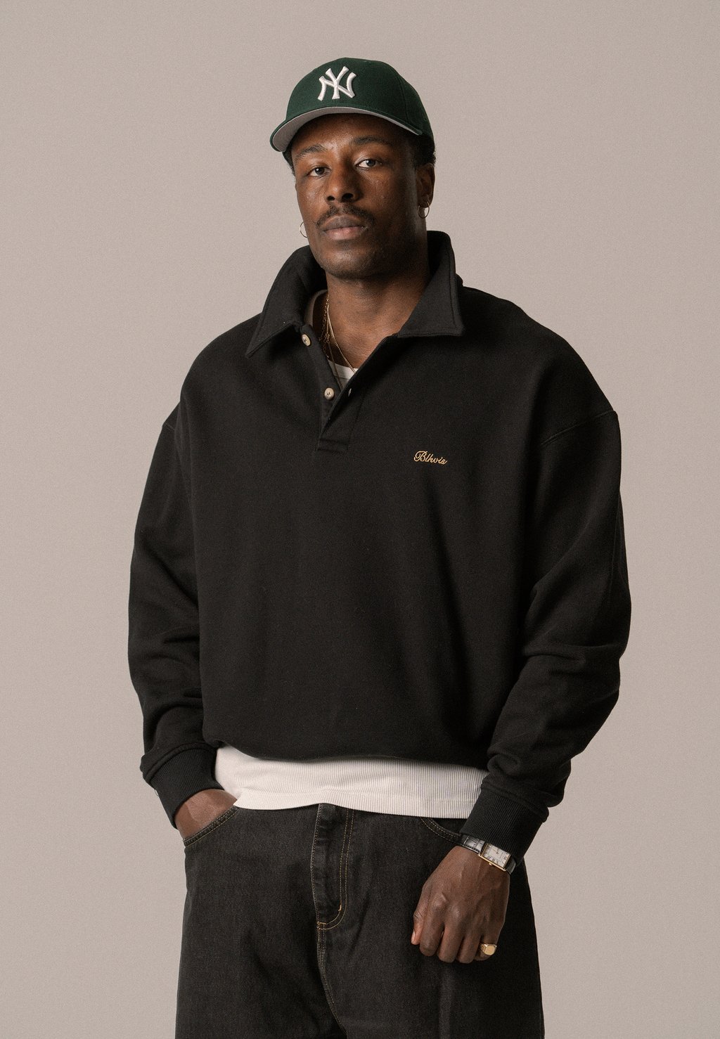 

Рубашка поло SCRIPT UNISEX - Sweatshirt BLKVIS, черный