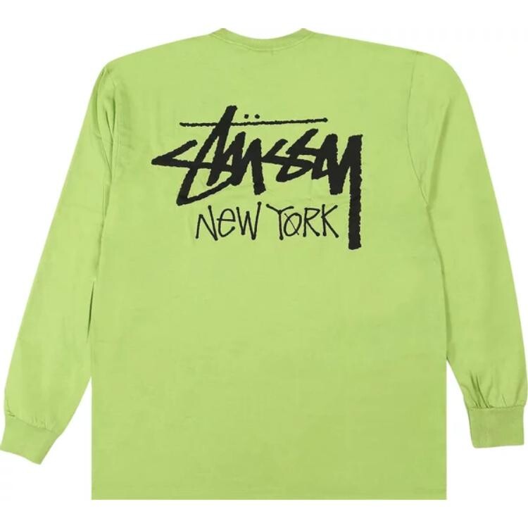 Футболка с длинным рукавом Stüssy New York Stussy, хаки — фото 2