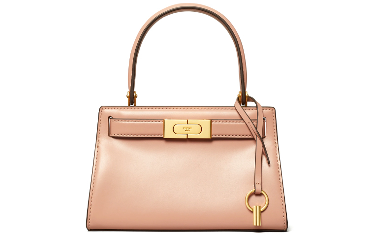 

TORY BURCH Кожаная сумка кроссбоди Lee Radziwill малая женская розовая