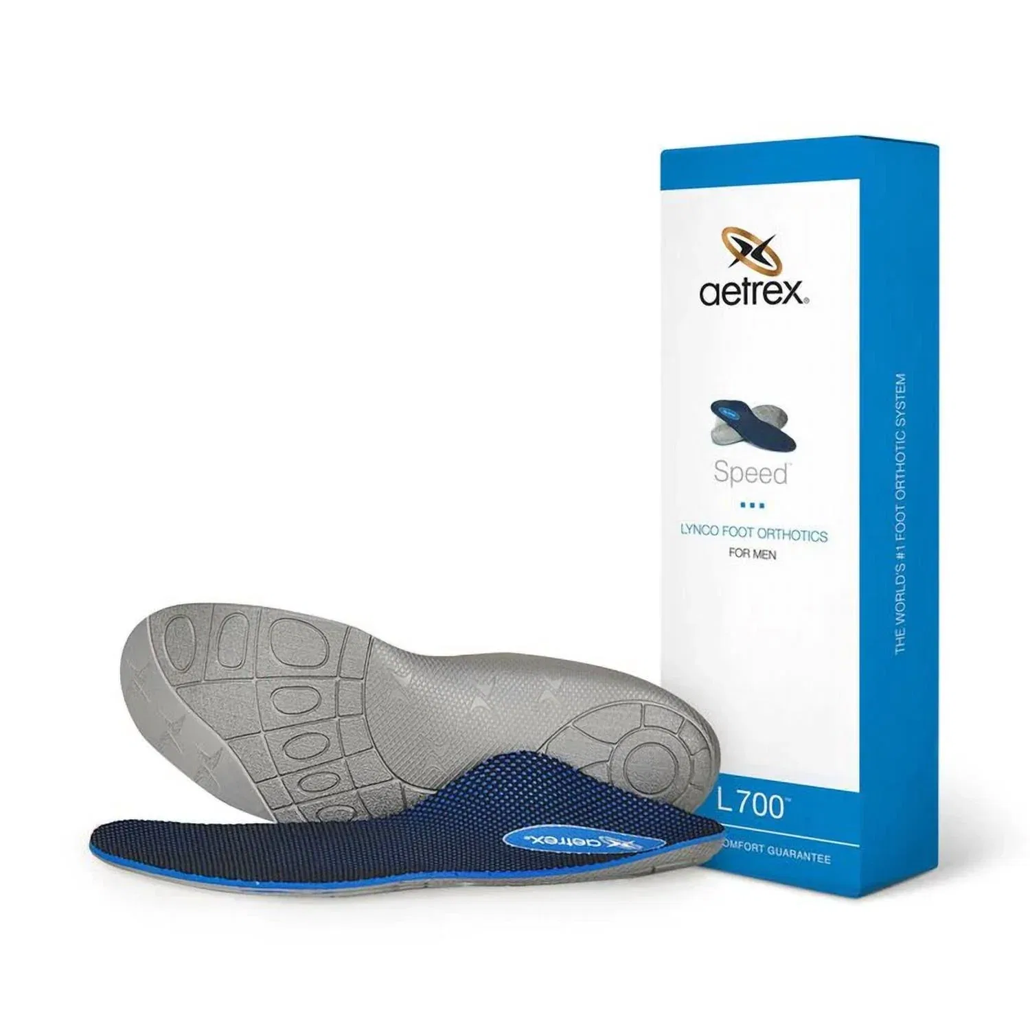 Aetrex Men's Speed Orthotic Insole In Navy