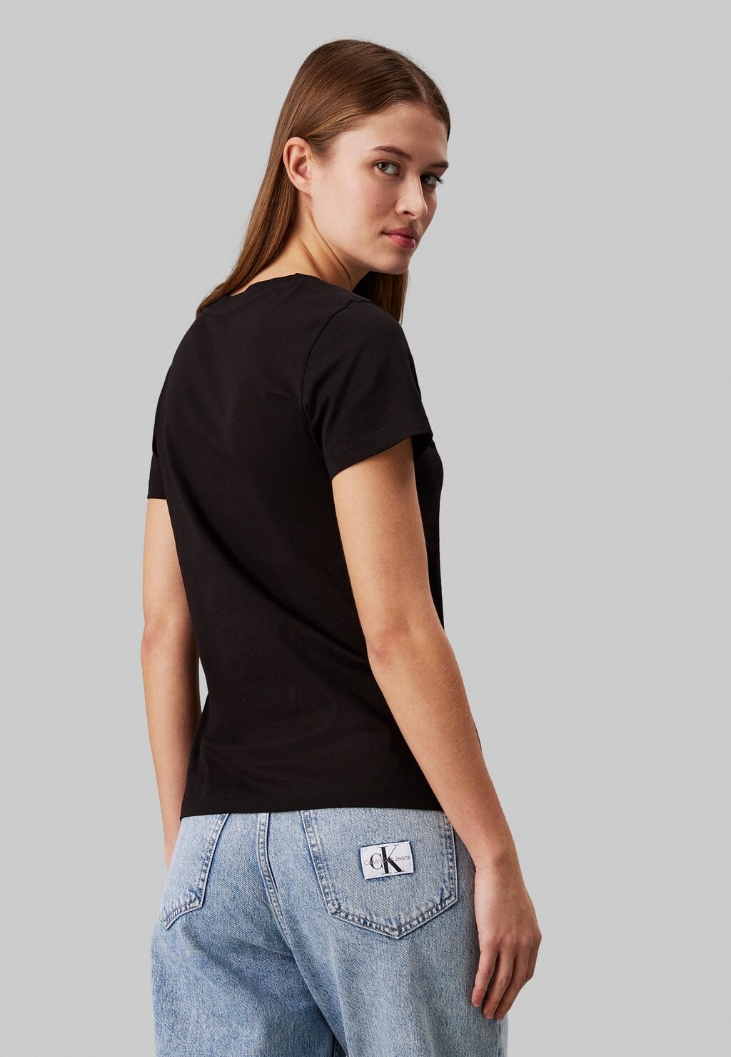 

Базовая футболка MONOLOGO SLIM TEE 2 PACK Calvin Klein, черный