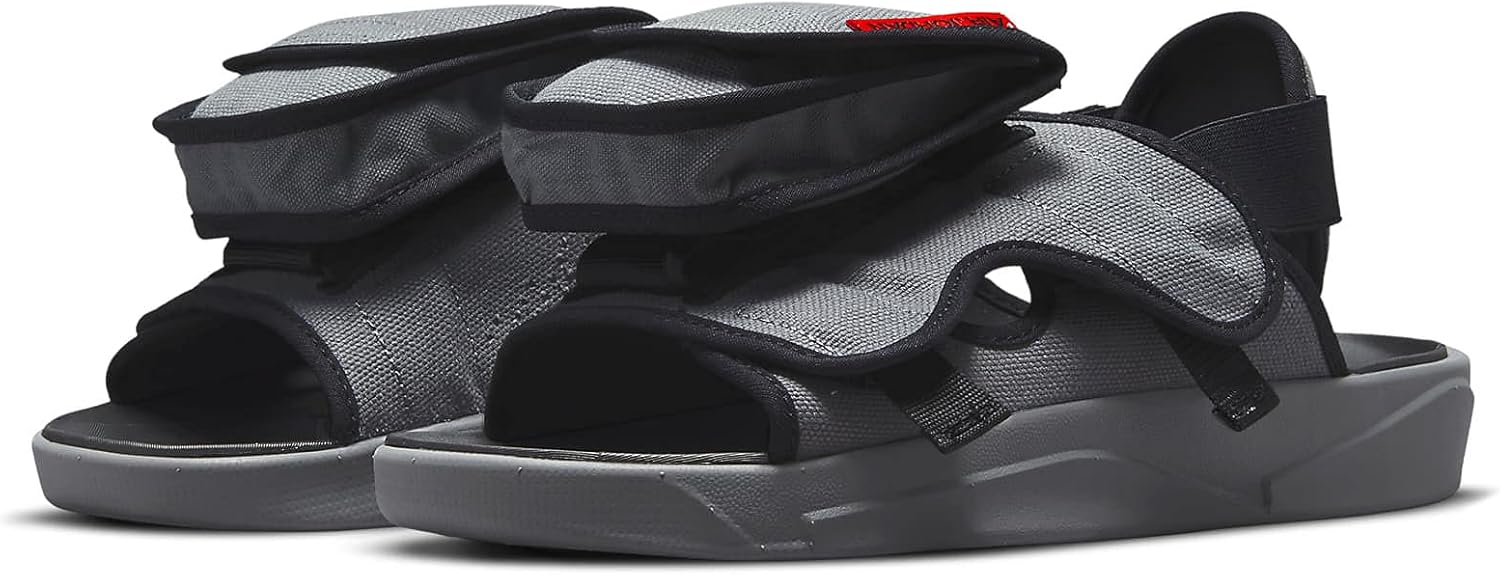 Мужские шлепанцы Jordan LS Slide Smoke Grey/University Red (CZ0791 001) Nike — фото 3