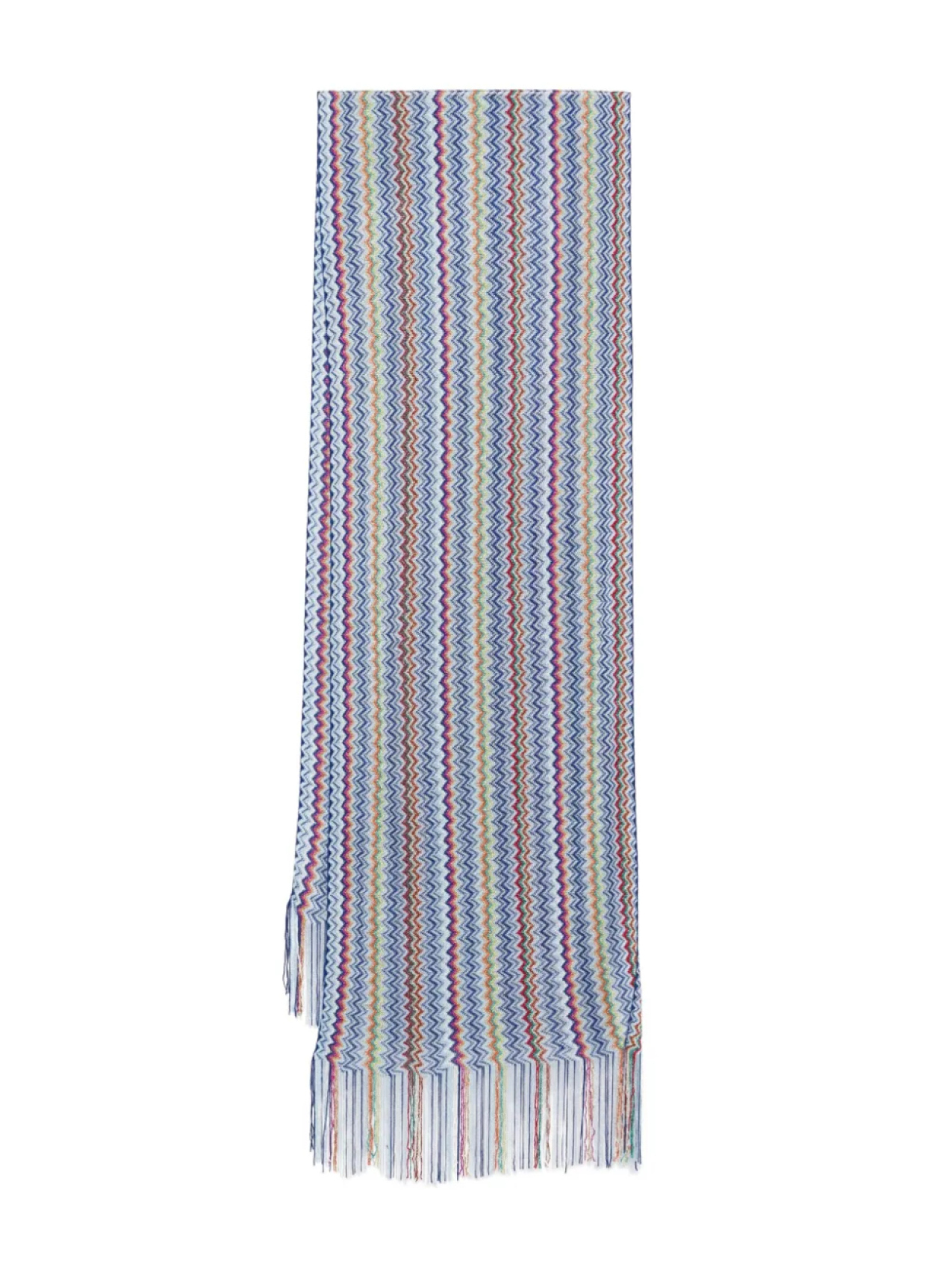 

Шарф Missoni с узором «зигзаг», синий