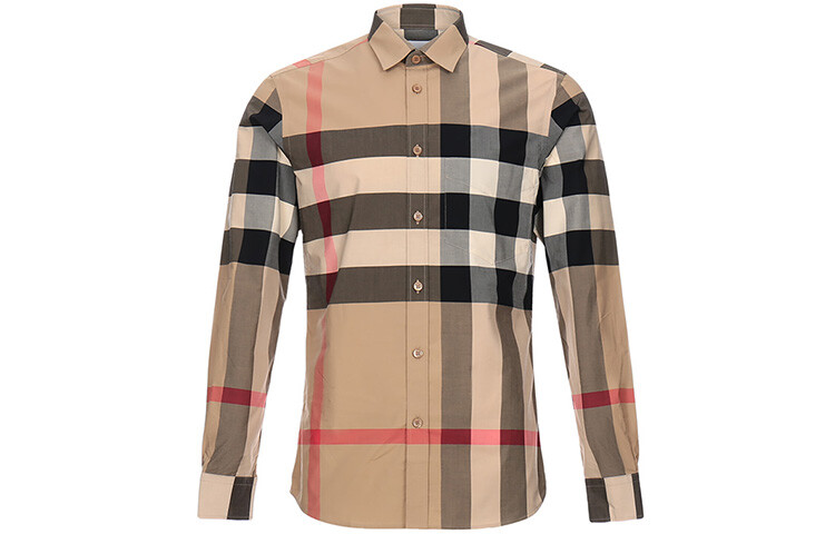 

Рубашка Burberry, бежевый