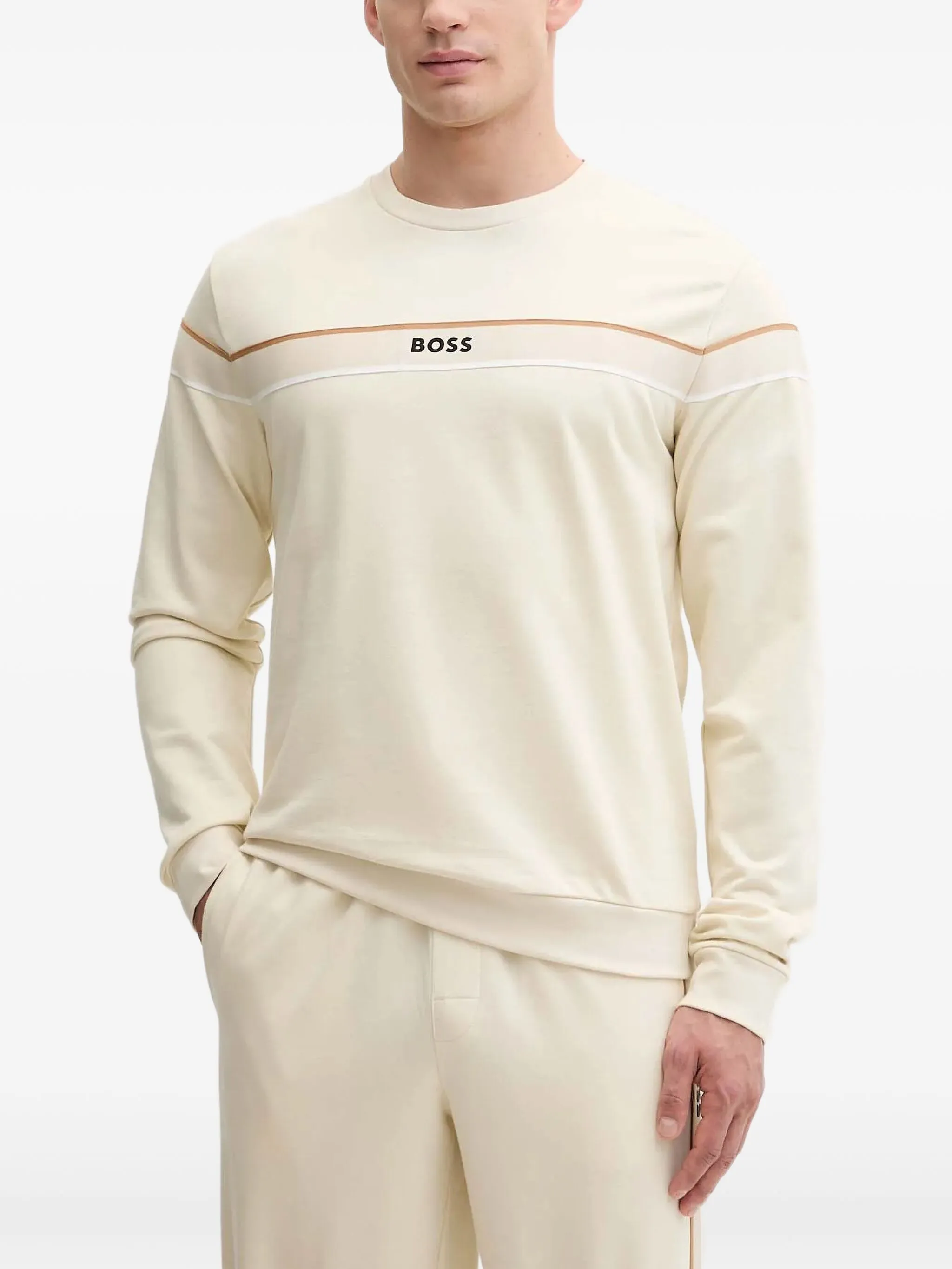 

Толстовка Iconic с логотипом Boss, белый