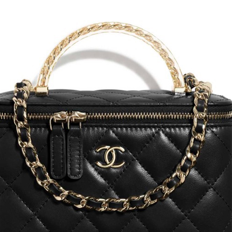 CHANEL Барсетка из ягненка, Сумка через плечо, Кроссбод, Женская сумка черная — фото 2
