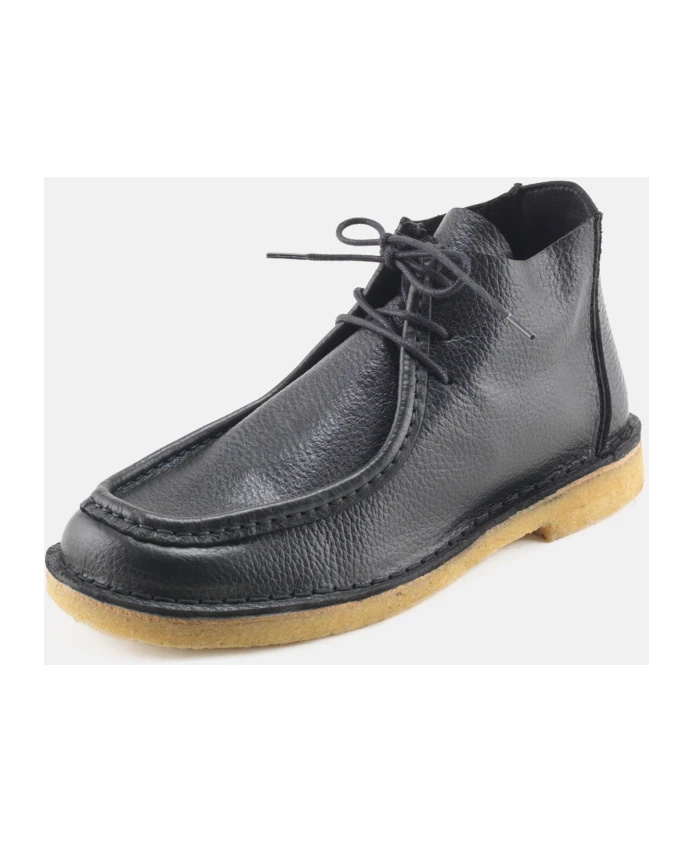 Классические кожаные ботинки на шнуровке Nature Footwear, черный — фото 4
