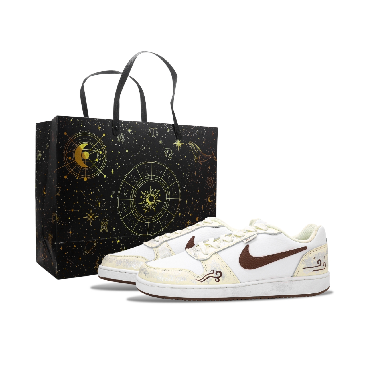 

Nike Кроссовки EBERNON для скейтбординга мужские низкие бежево-желтые/коричневые, цвет Beige Yellow/Brown