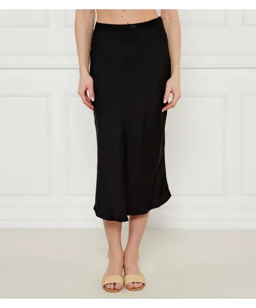 

Атласная юбка Dkny, черный