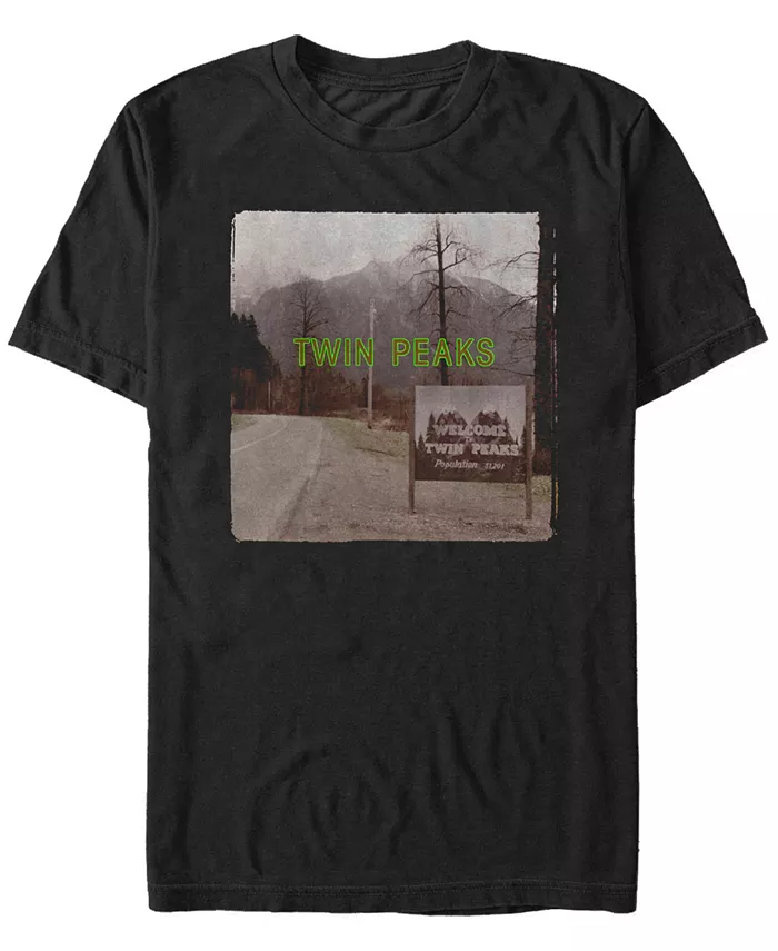

Футболка мужская с коротким рукавом Twin Peaks Welcome Sign Fifth Sun, черный