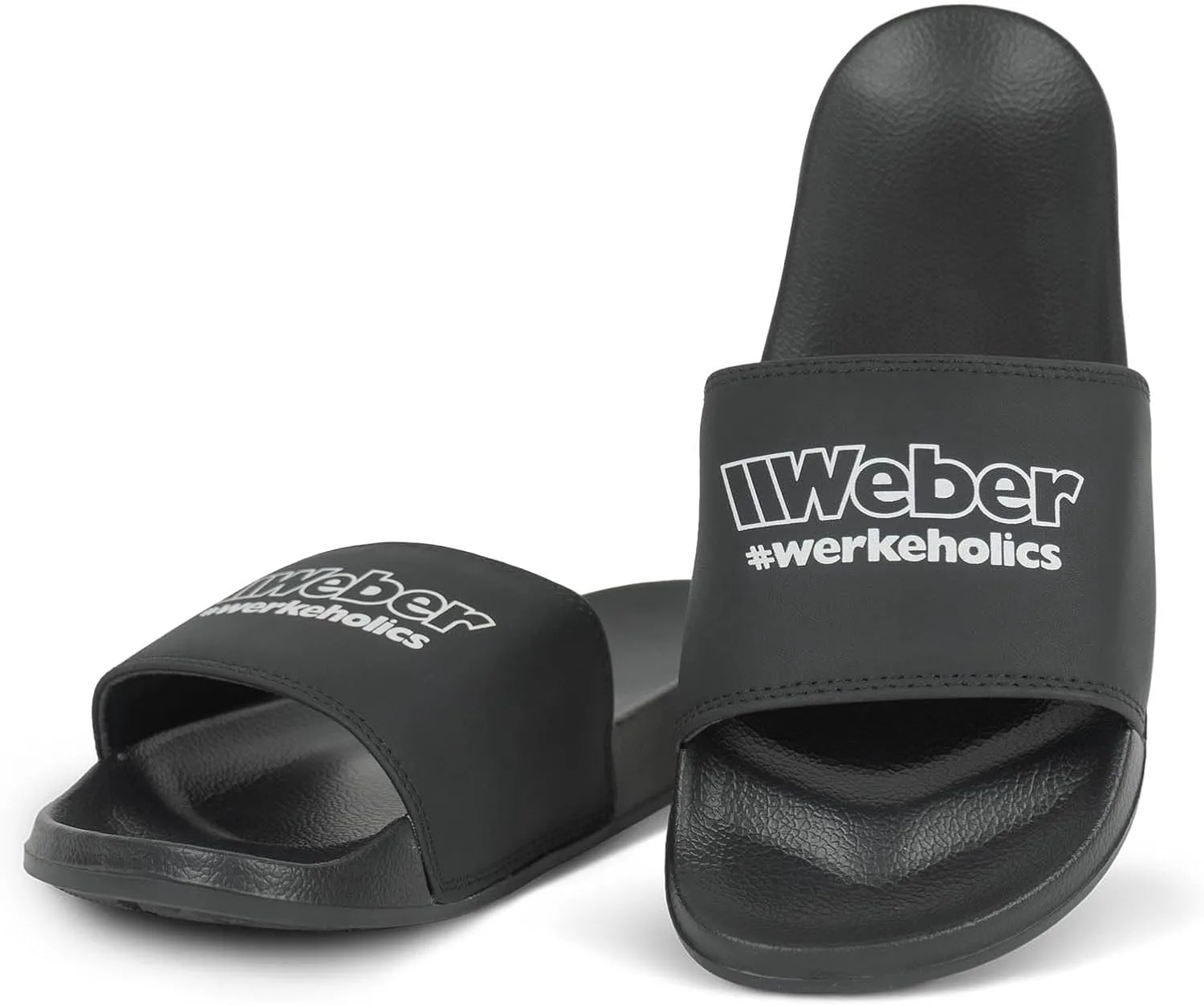 Weber #Werkeholics Черные тапочки, мужские и женские, для пляжа, душа и сауны GmbH