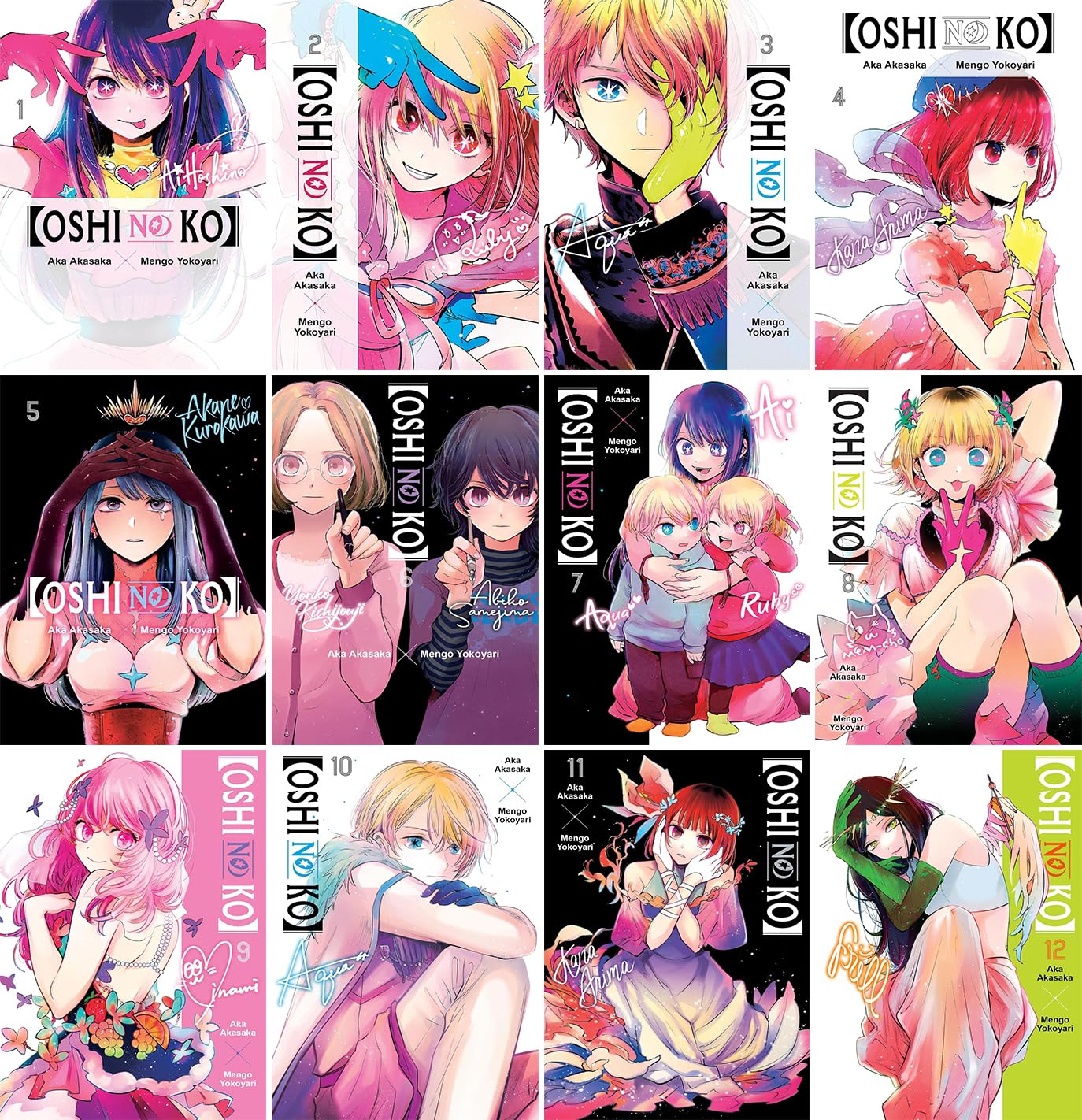 

[Oshi No Ko] Manga Series Vol. 1-12 Collection Set, 12 Books Set by Aka Akasaka (Yen Press)