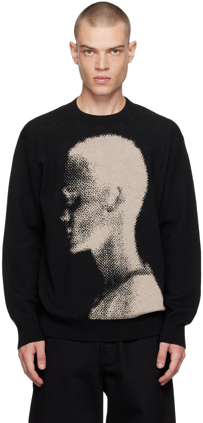 

Жаккардовый свитер Dries Van Noten, черный
