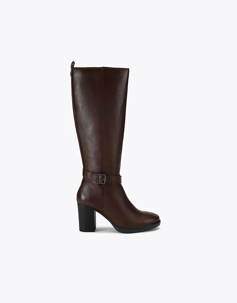 Сапоги Carvela Silver 2 с высоким коленом из темно-коричневой кожи