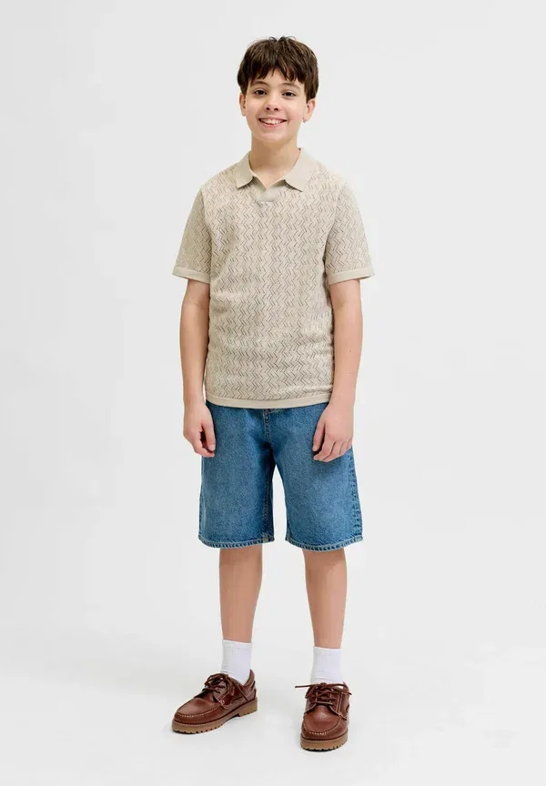 Детское трикотажное поло Jack & Jones Junior, серый