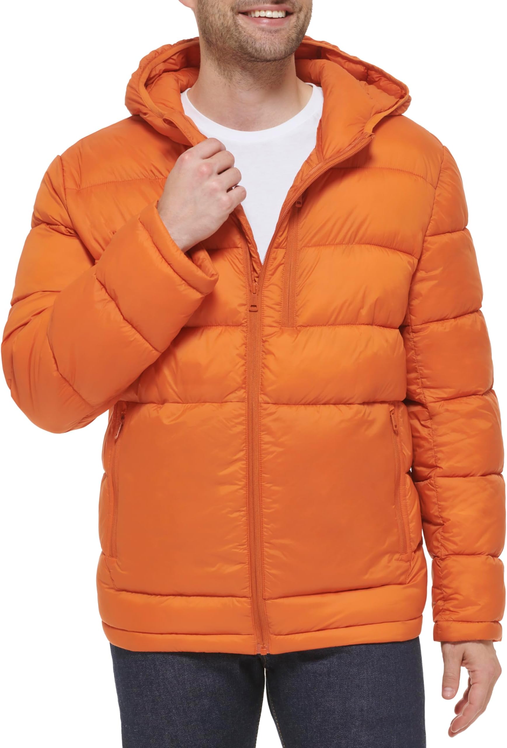

Куртка Cole Haan Hooded Nylon Jacket, цвет Burnt Orange