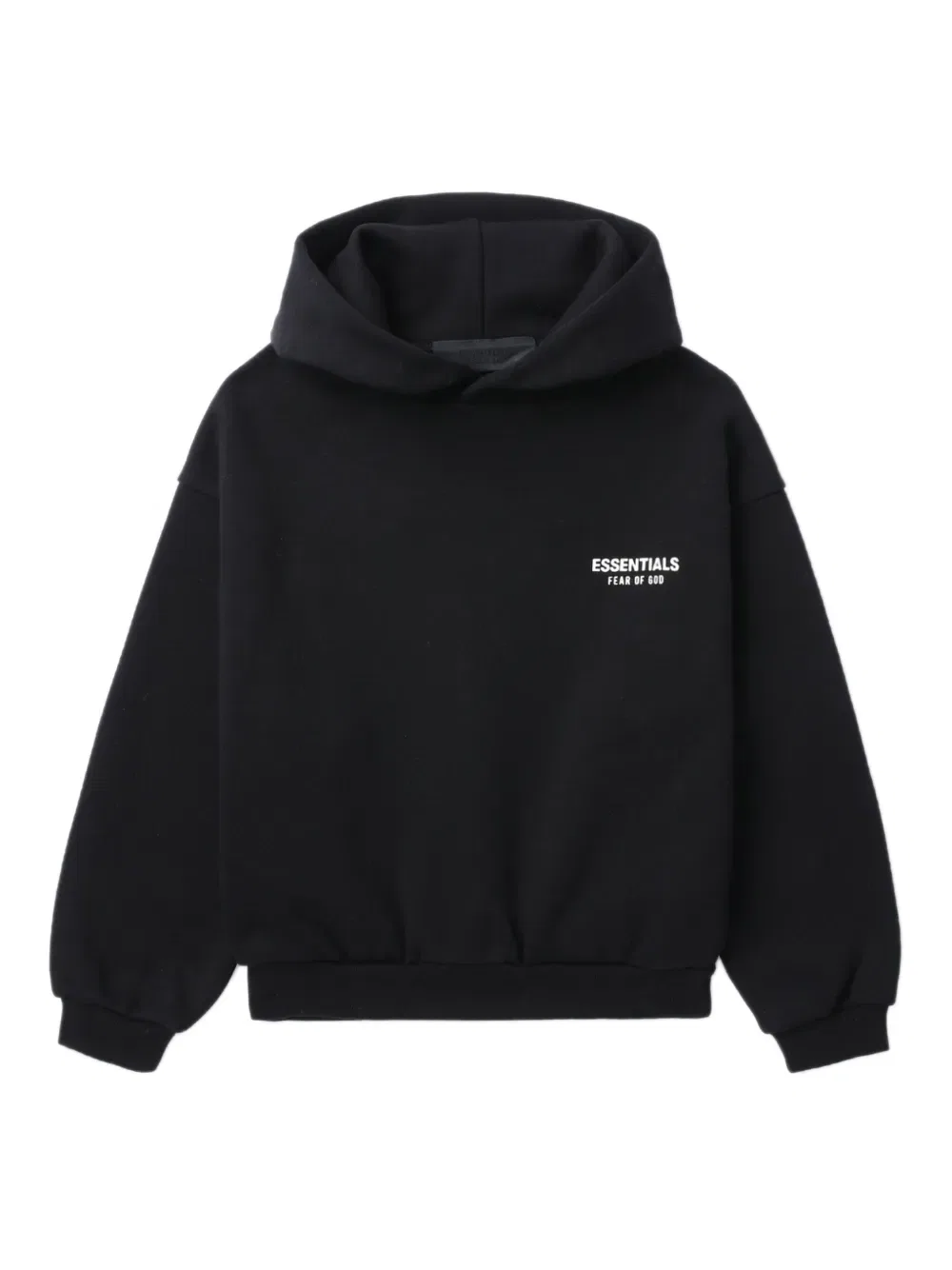 Худи с логотипом Fear Of God Essentials Kids, черный