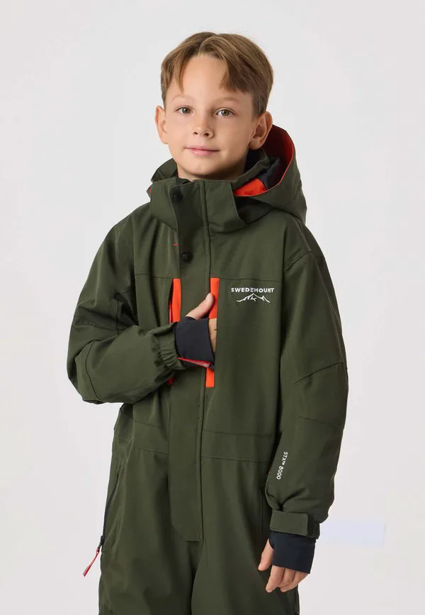 Снежный комбинезон святого антония Swedemount, Dk. Olive Green Burned Orange — фото 4