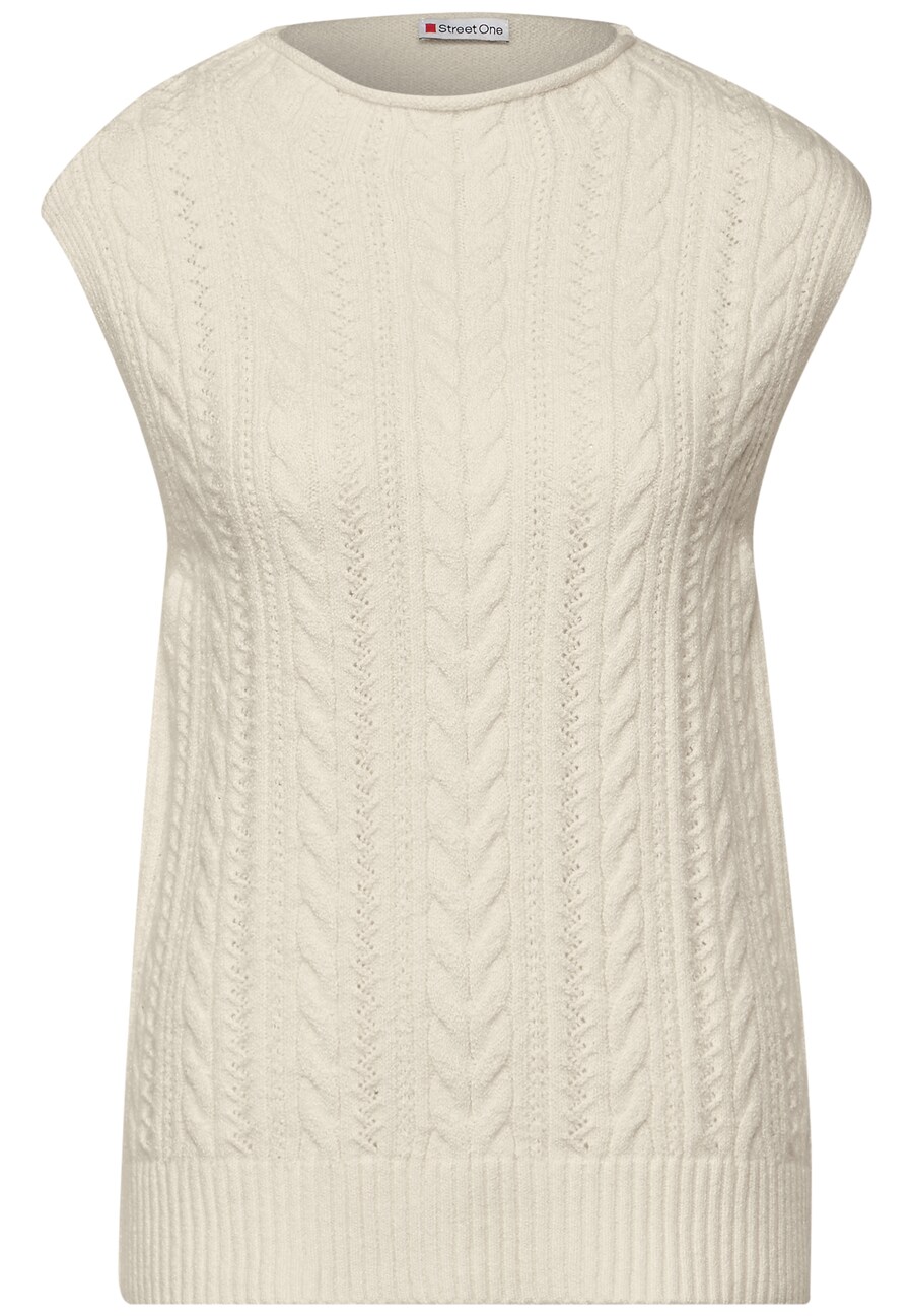 

Жилет-свитер STREET ONE Sweater, бежевый