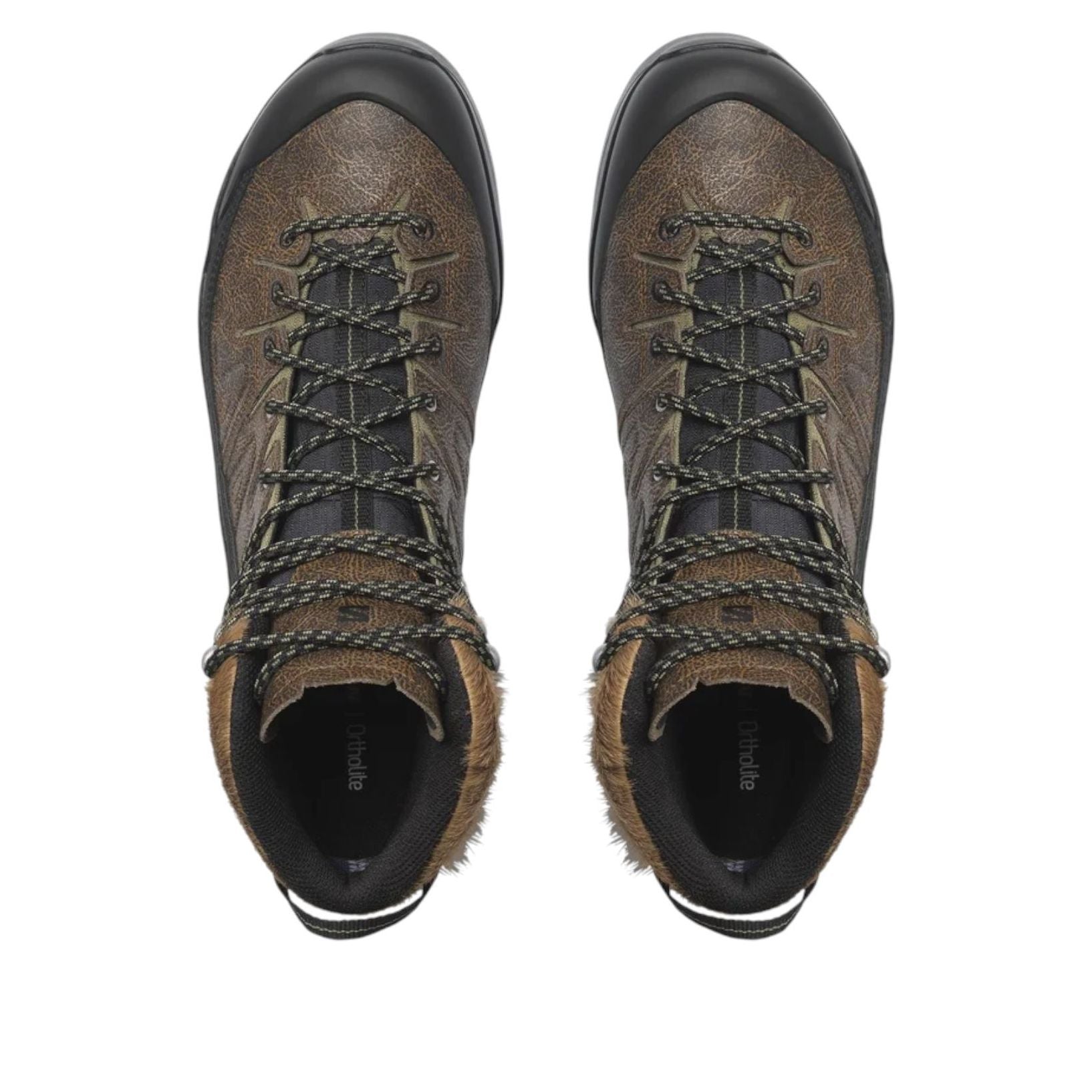 Salomon X-ALP Mid Distressed Leather GTX 'Dark Earth Black' — фото 2