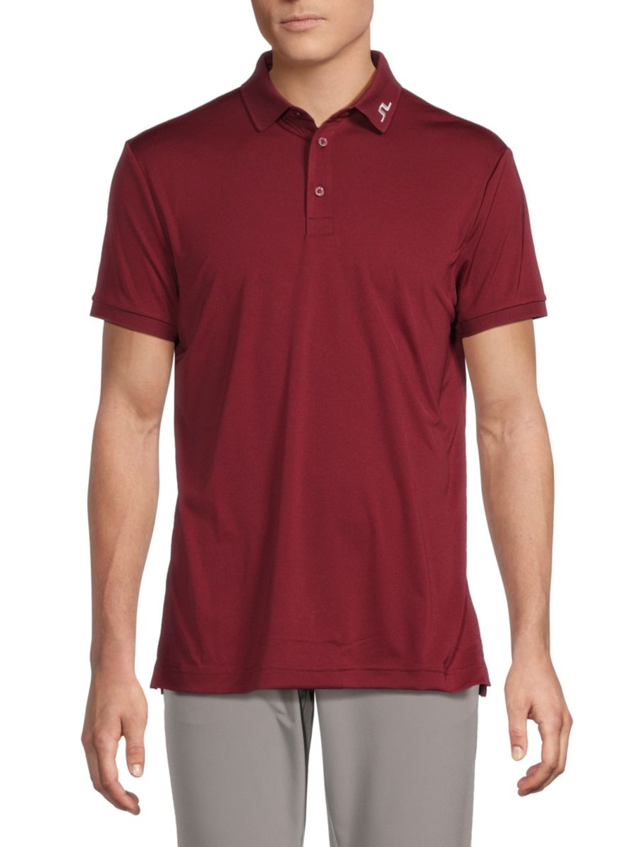 

Поло с логотипом Regular Fit J.Lindeberg, цвет Cabernet