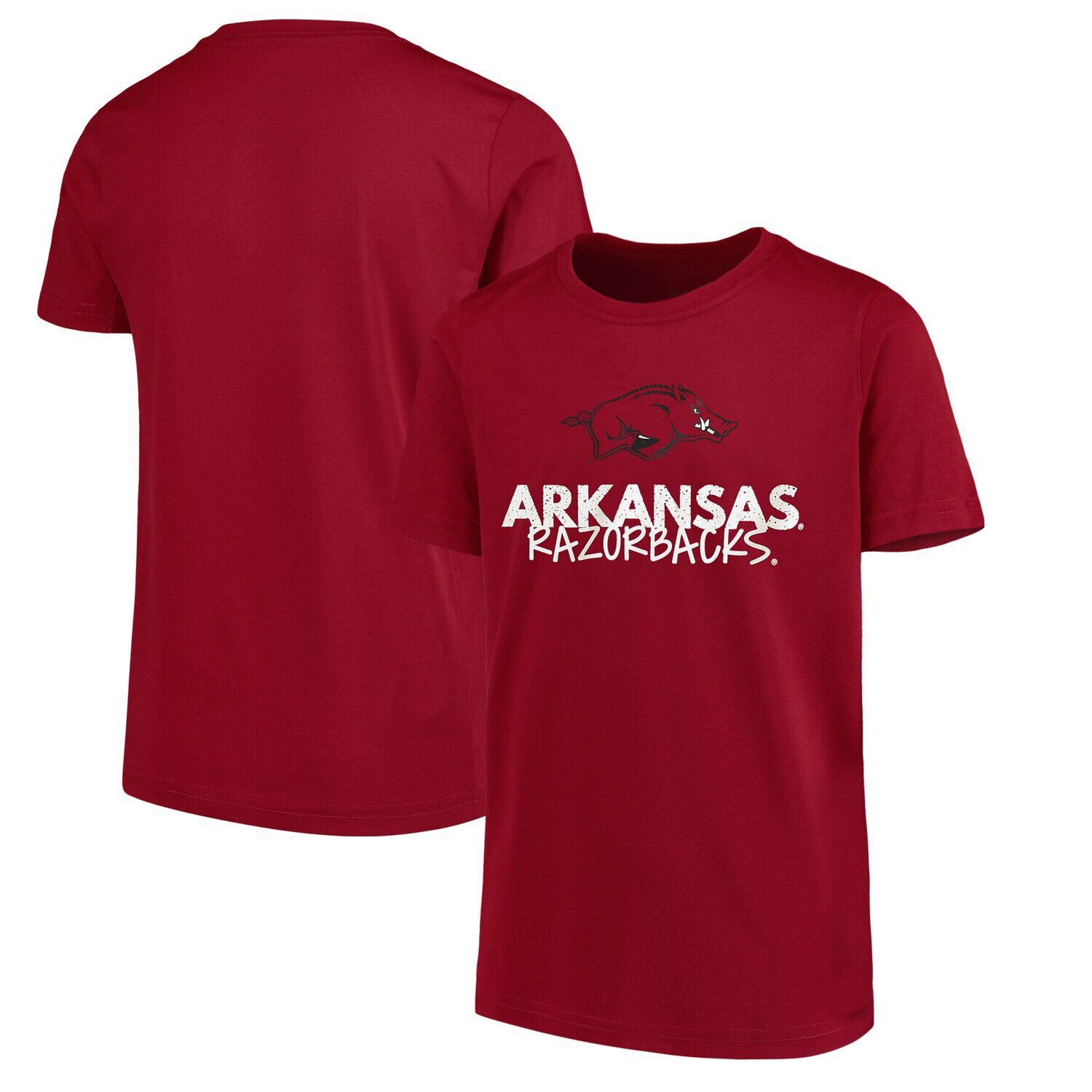 Футболка с круглым вырезом Youth Cardinal Arkansas Razorbacks Unbranded