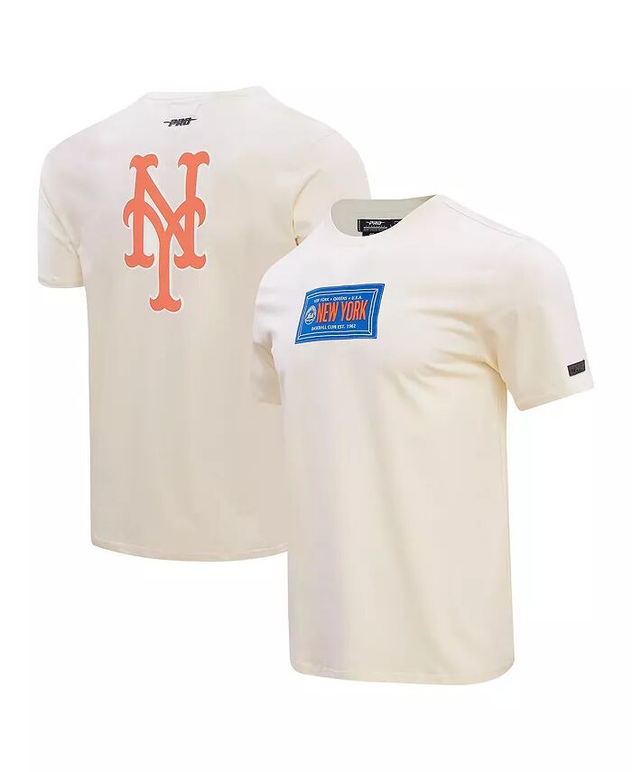 

Мужская кремовая футболка с эмблемой члена клуба New York Mets Pro Standard