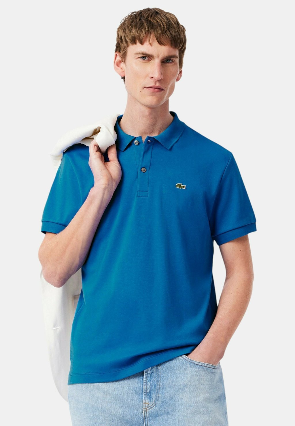 

Поло Lacoste, светло-голубой