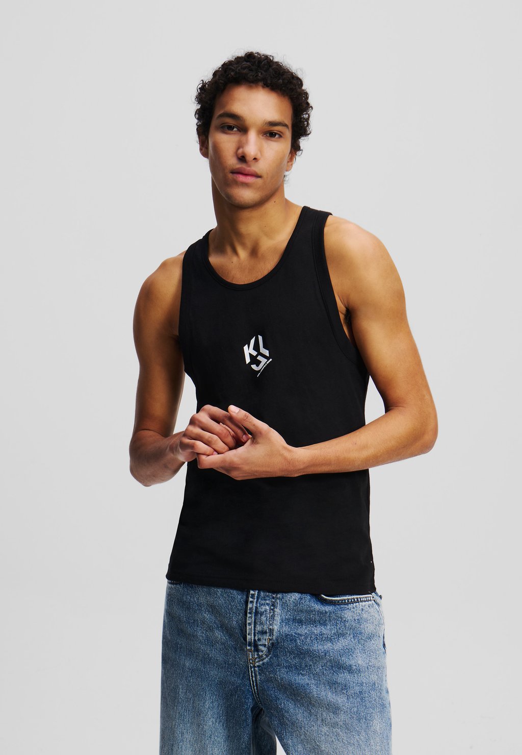 

Топ MONOGRAM Karl Lagerfeld Jeans, черный