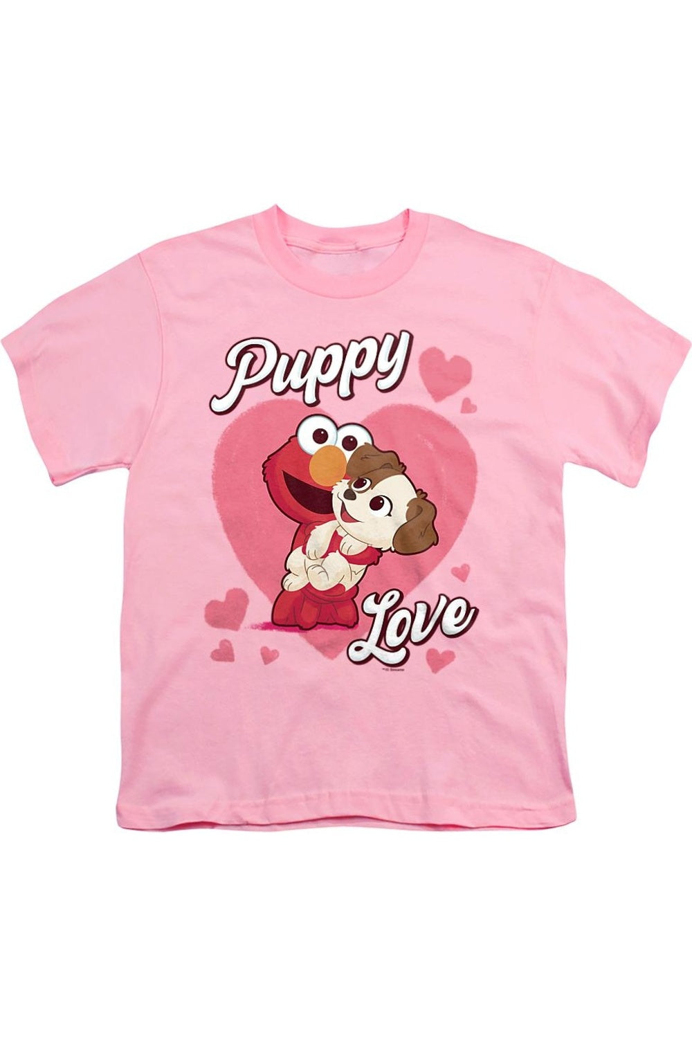 

Футболка с коротким рукавом для детей "Щенячья любовь" от Sesame Street Gildan, розовый