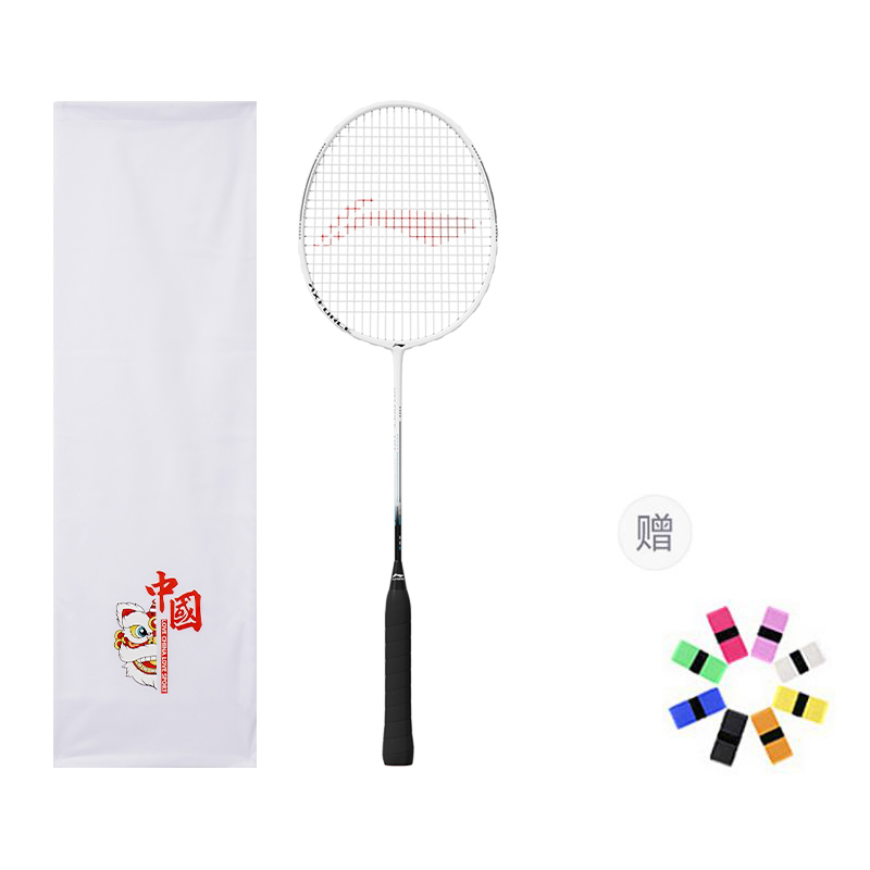 

Ракетка для бадминтона thunder 08 LINING, Pearl белый черный Single Racket+Racket Bag