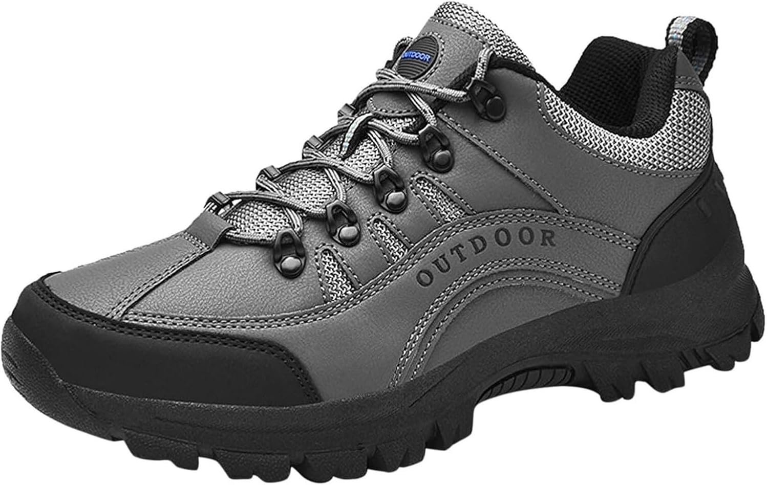 

Мужские походные ботинки водонепроницаемые теплые ботинки против скольжения износостойкие модные мужские походные ботинки Generic, серый