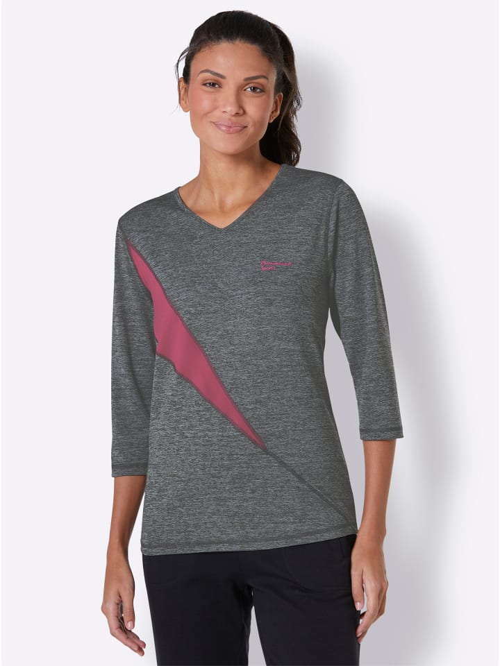 

Функциональная рубашка в серо-меланжево-розовом цвете WITT WEIDEN