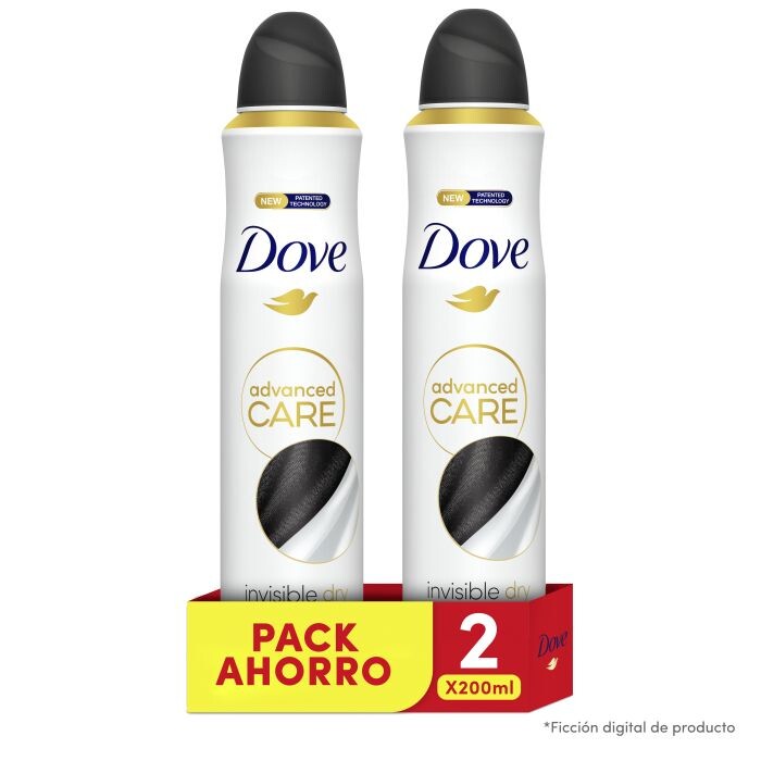 

Дезодорант Invisible Dry Desodorante Spray Dove, 2 x 200 ml