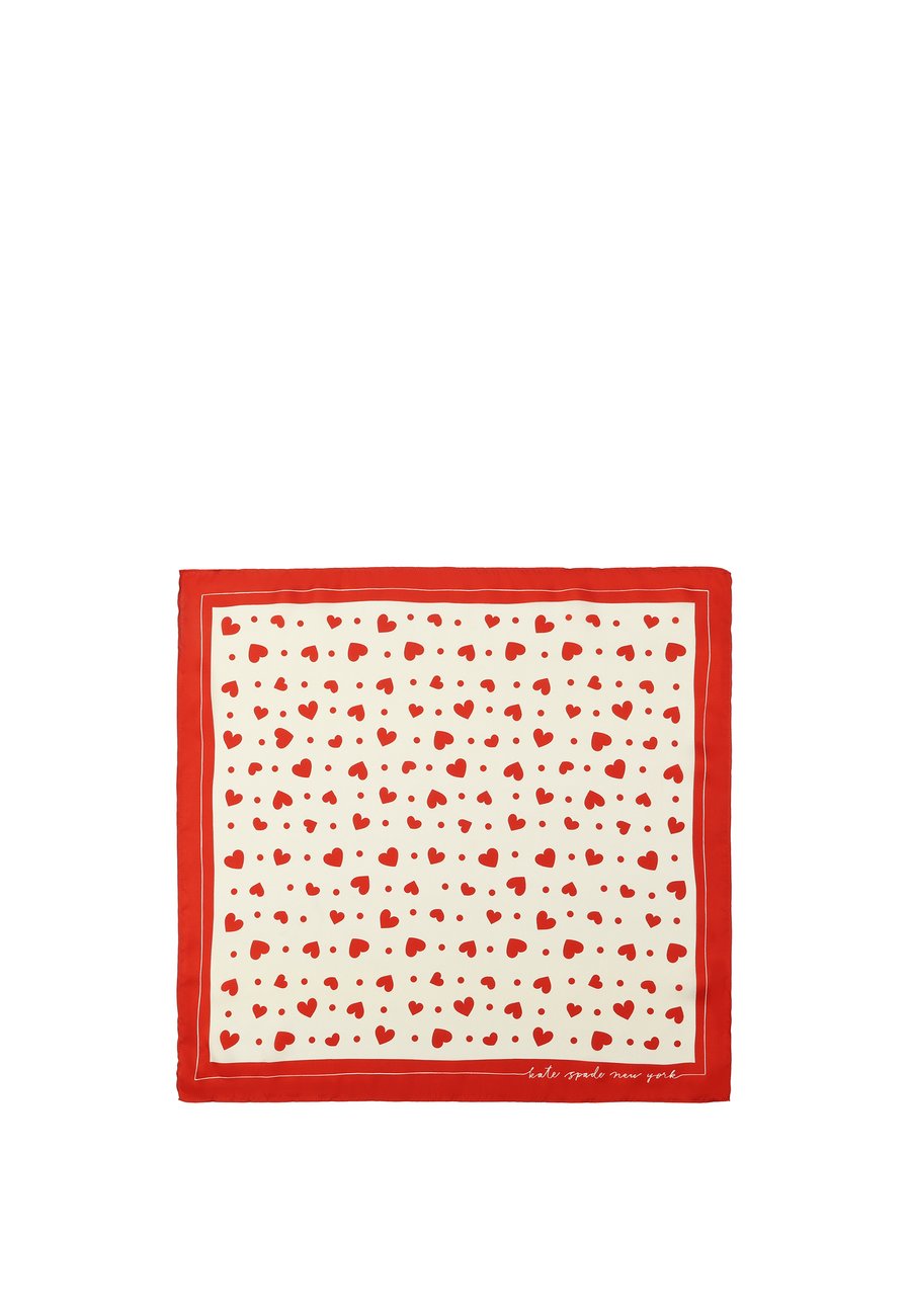 

Шарф kate spade new york HEART TOSS BANDANA, Open Red/Red