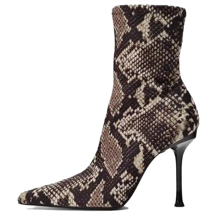 

Ботильоны женские Zara, цвет Snake Pattern