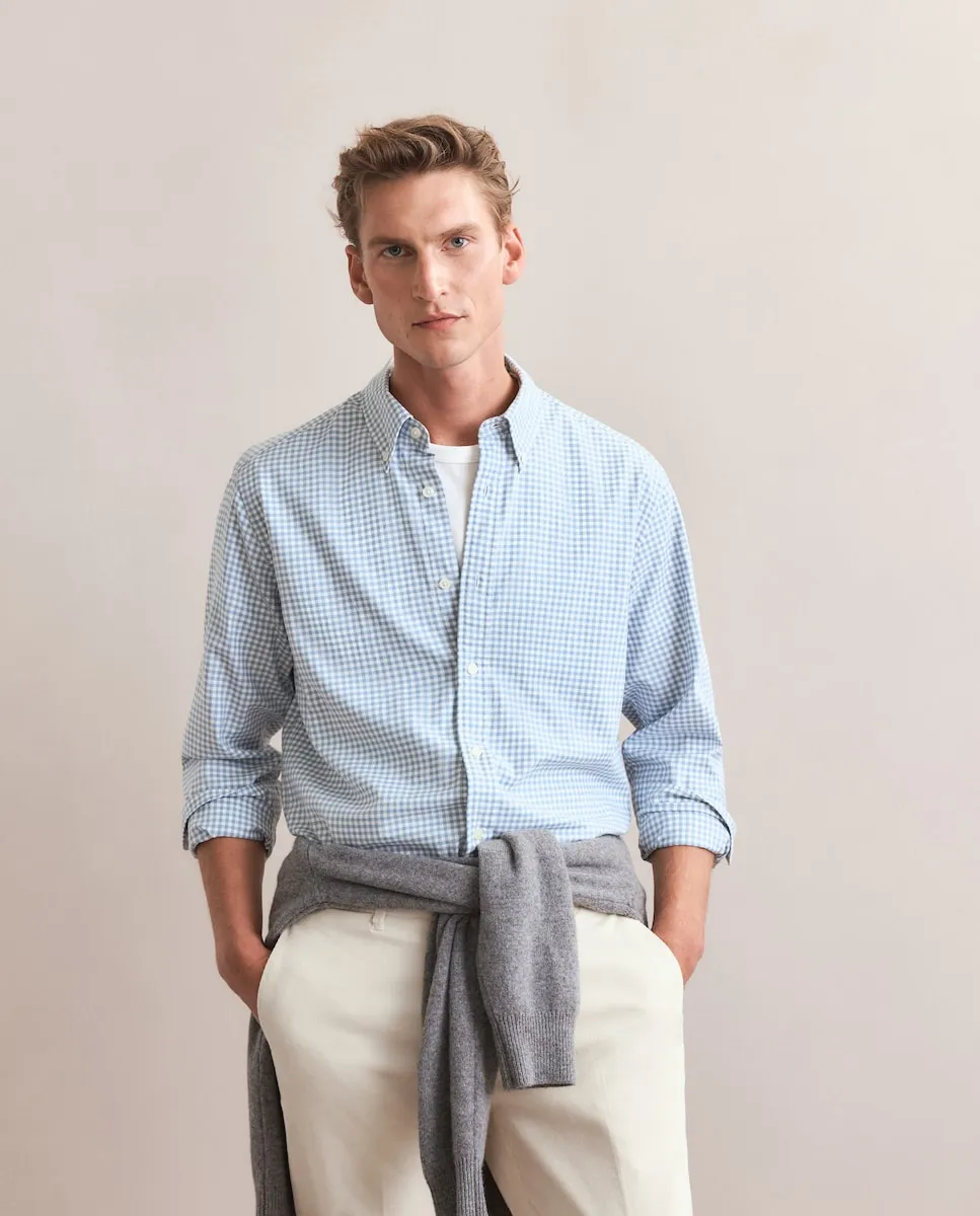 

Мужская спортивная рубашка с длинным рукавом Emidio Tucci, светло-голубой