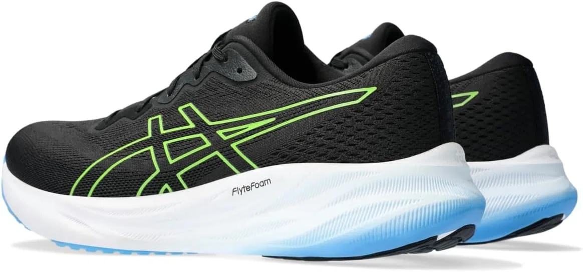 Мужские беговые кроссовки ASICS Gel-Pulse 15, Black Electric Lime — фото 3