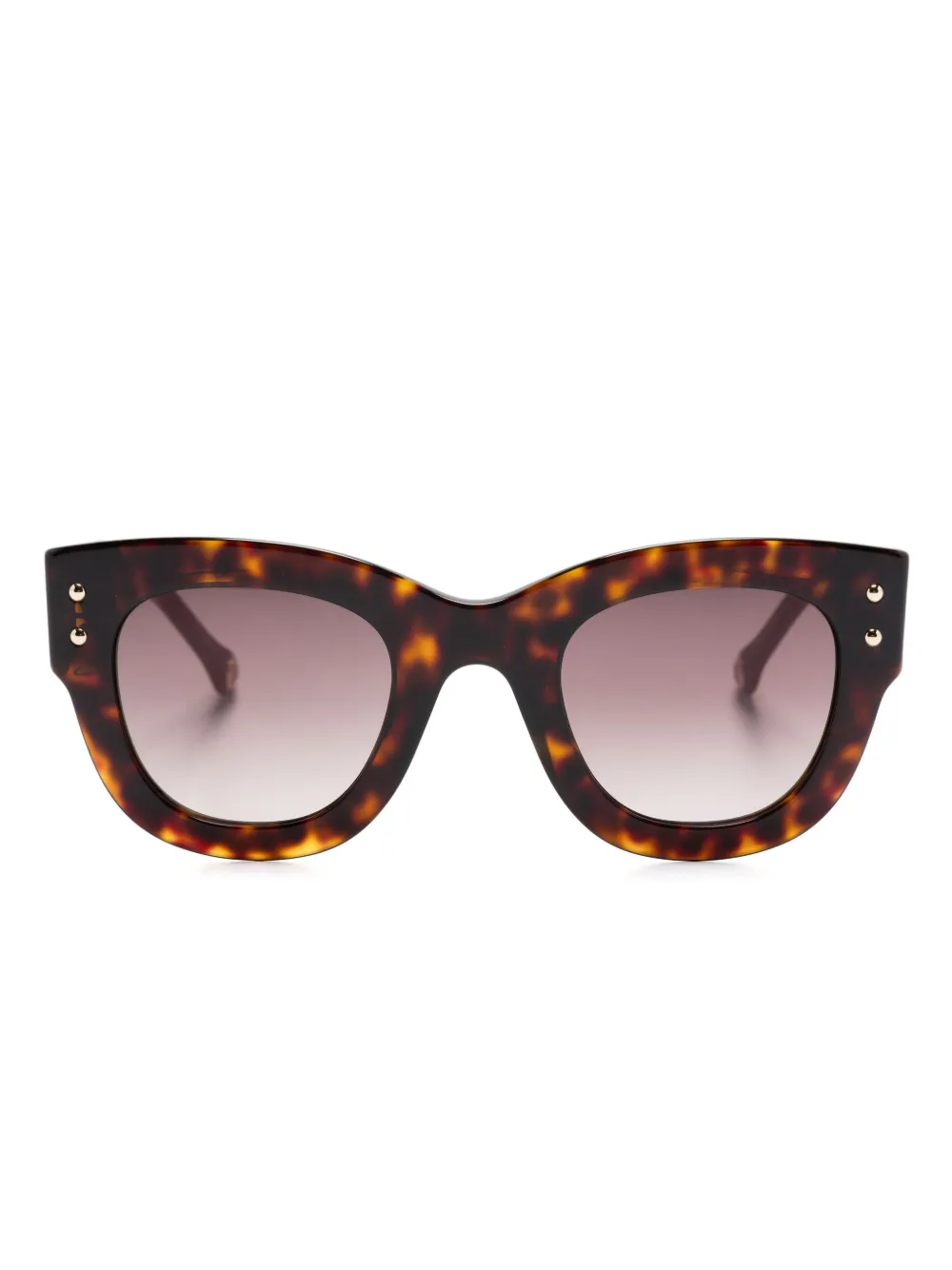 

Солнцезащитные очки в круглой оправе Carolina Herrera, коричневый