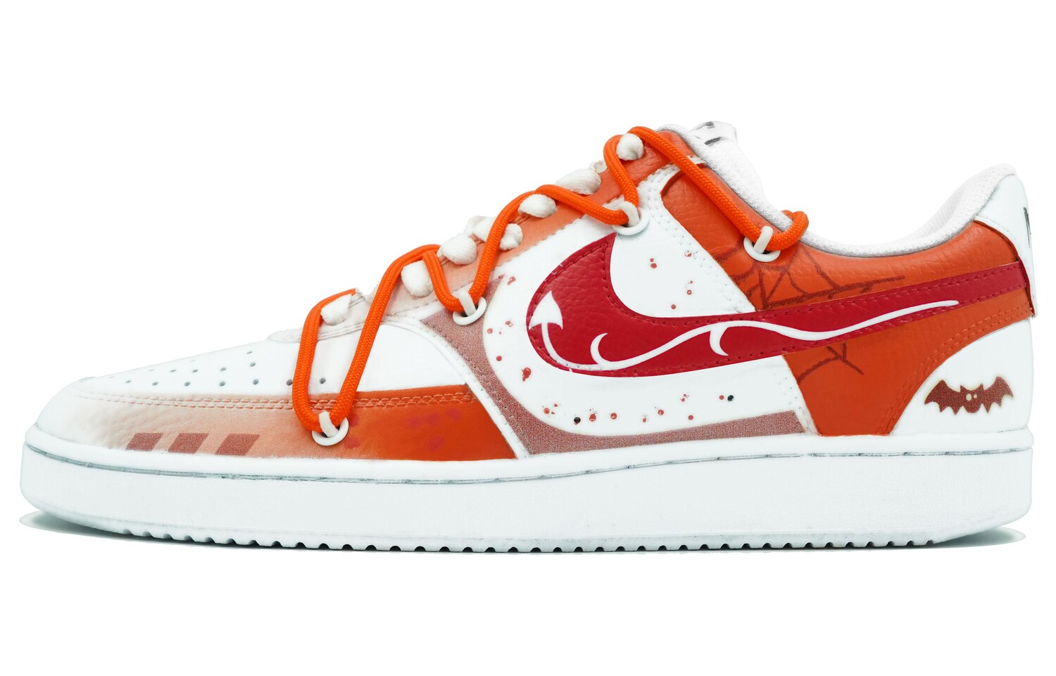 

Кроссовки Nike Court Vision 1 Skateboarding Shoes Men Low-top White, красный