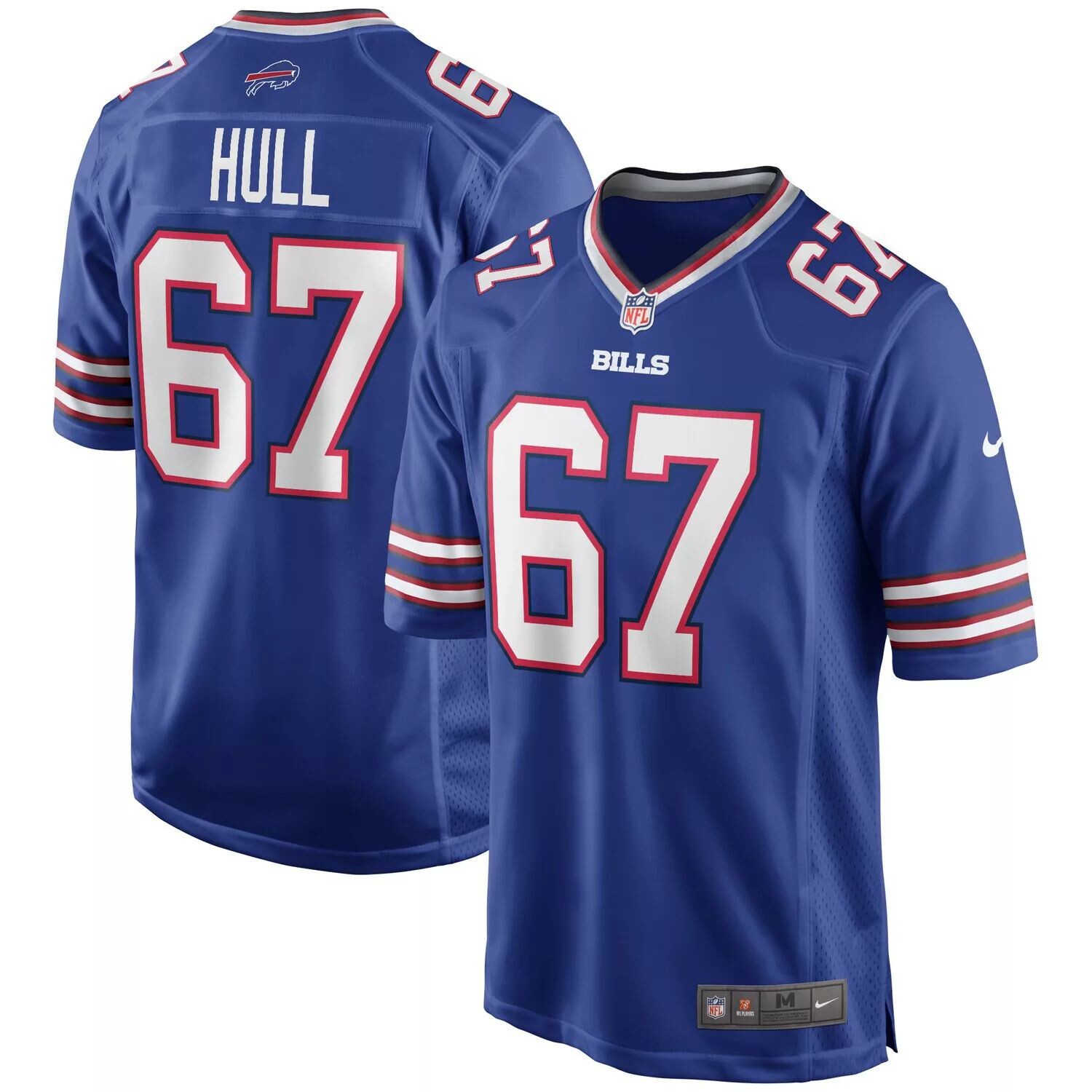 

Мужская майка игрока пенсионера Kent Hull Royal Buffalo Bills Game Nike