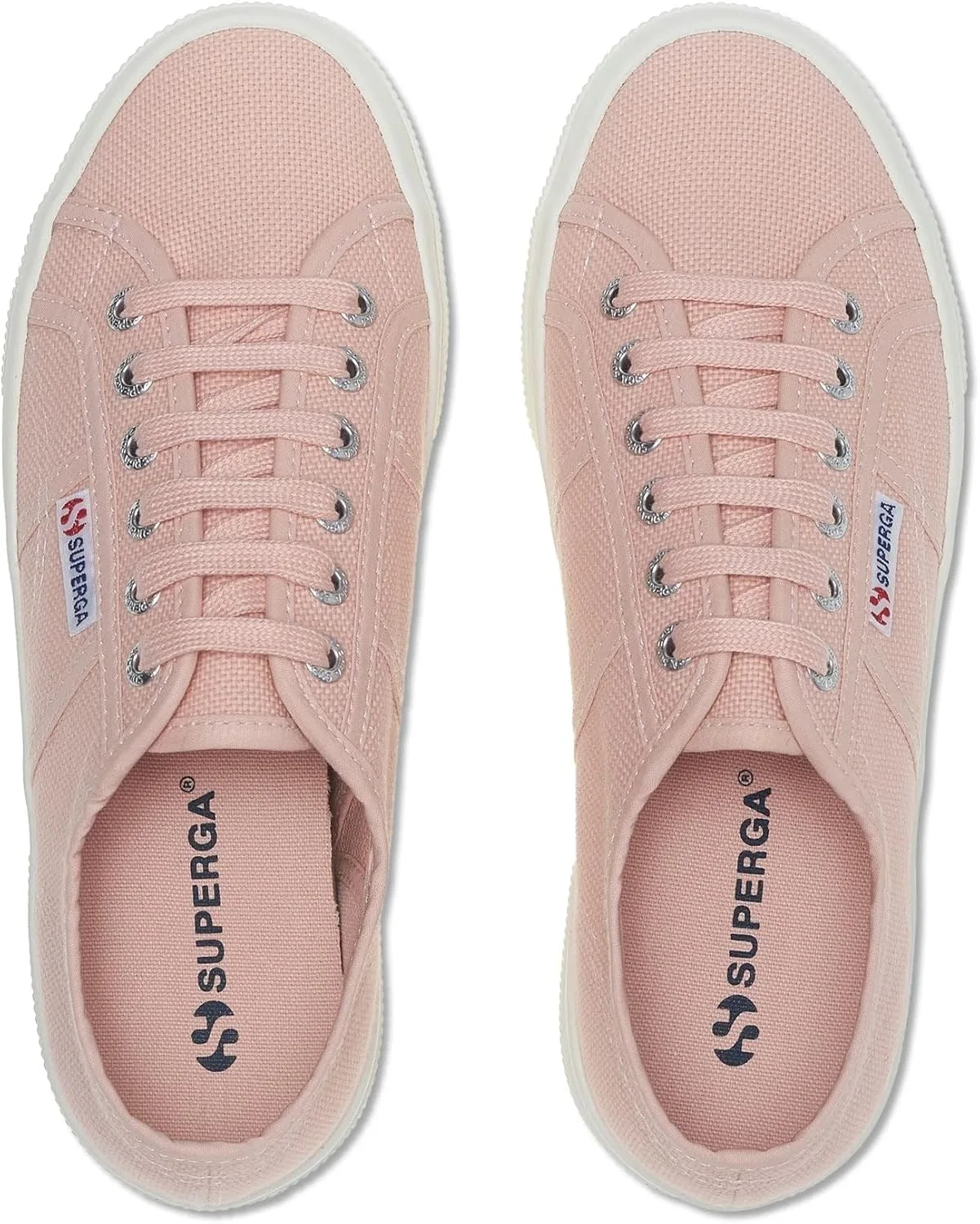 Унисекс кроссовки-оксфорды на платформе Superga 2740, розовый — фото 4