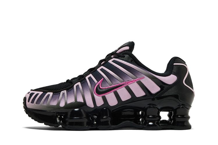Кроссовки Nike Wmns Shox TL 'Black Playful Pink', розовый — фото 4